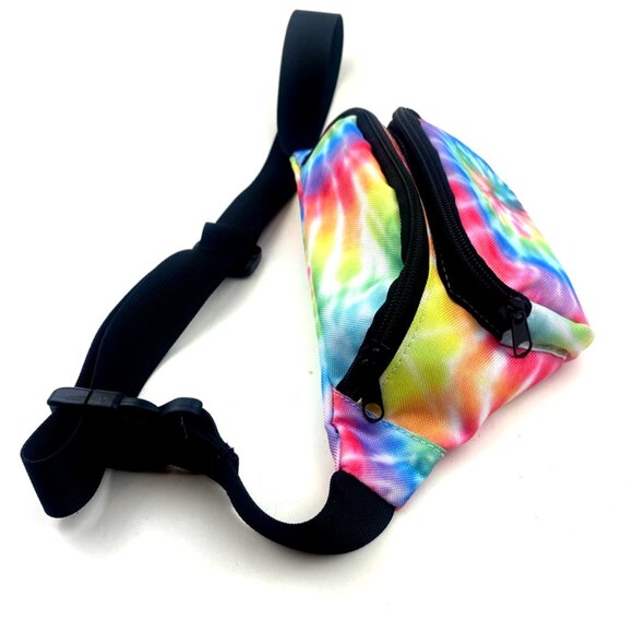 Tie Dyed Fanny Pack Hip Sack Zipper Pockets Adjustable Strap Icing Waist Purse - Picture 8 of 8